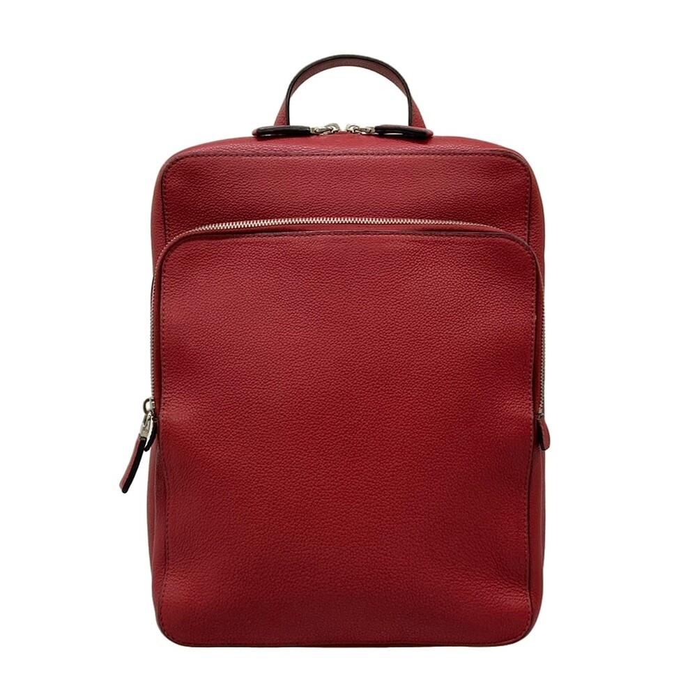Prada Red Leather Backpack #349929P10B